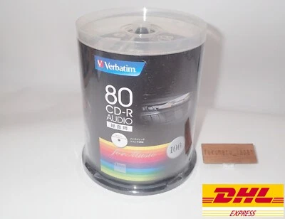 Verbatim CD-R for Music 700MB 1-48x Inkjet Printable Spindle 100 pcs Audio - Image 1 of 4