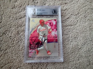 2002 Fleer E-X #63 BOBBY ABREU Signed AUTO BECKETT COA SLAB Philadelphia Phillie - Picture 1 of 1