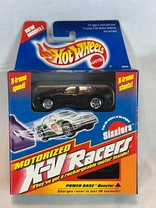HTF Hot Wheels Sizzlers Motorized X-V RACERS Black Spoiler Sport 1996 NIB - Picture 1 of 3