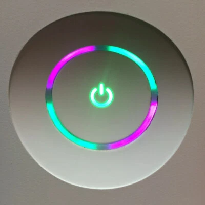 Custom Xbox 360 Pink & Green ROL RF Board Ring Of Light / Power Button for PHAT - Image 1 of 2