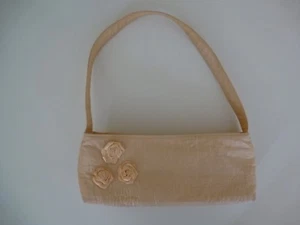 Süße Mädchen Satin Tasche Henkeltasche Handtasche Blumenmädchen Hochzeit Blumen - Bild 1 von 4