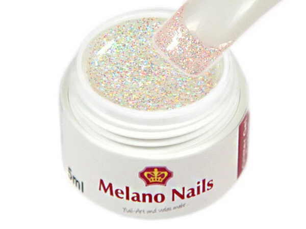 MELANO NAILS Gel UV Glitter Made in Germany 5ml Glitter Arcobaleno