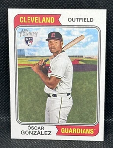 Oscar Gonzalez 2023 Topps Heritage #382 RC Cleveland Guardians - Picture 1 of 2