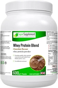 Whey Isolate Protein Powder, Vegetarian-Friendly Muscle Building 600g Chocolate - Picture 1 of 11