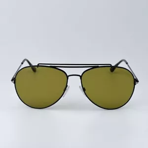 Tom Ford Men Sunglasses Shiny Black Green Aviator FT0497 INDIANA 01N BRAND NEW - Picture 1 of 9