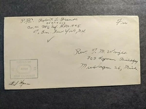 APO 445 FRANCE, GERMANY, or CZECHOSLOVAKIA 1945 Censored WWII Army Cover 386 Inf - Picture 1 of 2
