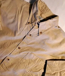 Men VTG Bugle Boy Ramie Cotton Beach Short Sleeve Casual Dress Shirt M RARE NWOT - Picture 1 of 4