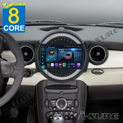 4+64GB Android 14 Autoradio GPS Navi für BMW Mini Cooper R55 R56 2007-2014 - Bild 1 von 4