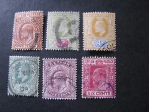 Ceylon Stamps Assorted Stamps from 1903-1910 Lot - Picture 1 of 5