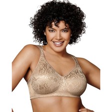 Playtex 18 Hour Ultimate Lift Support Full Coverage Bra Nude Size 36b