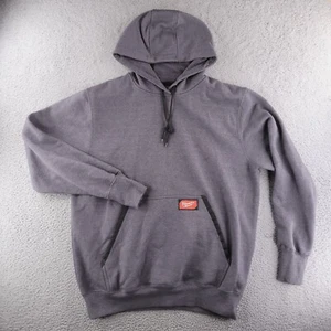 Milwaukee Hoodie Mens Large Gray THICK Heavyweight Work Sweatshirt Pullover tool - Picture 1 of 12