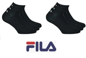 Fila - Sneaker Socken - 6 Paar - schwarz - Größe 43/46 - Bild 1 von 1