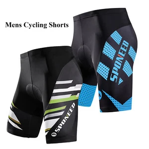 Pantalones cortos de bicicleta esponados para hombre bicicleta ropa almohadilla de gel bicicleta medias pantalones S-2XL - Imagen 1 de 10