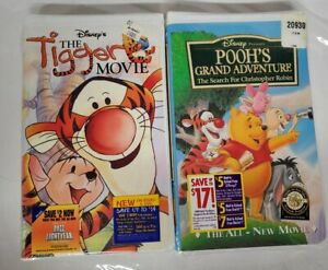 Disney The Tigger Movie & Pooh's Grand Adventure VHS New
