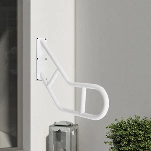 25" U-shaped Handrail Railing for Steps Wall Mount Step Hand Rail Grab Bar White - Picture 1 of 18
