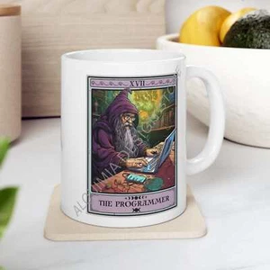 The Programmer Tarot Card Mug, Programmer Coder - Picture 1 of 3