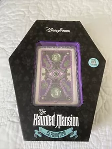 Disney Haunted Mansion 52 Tarjetas de Jugar Brillo en Oscuro Ataúd Caja Nuevo en Caja - Imagen 1 de 9