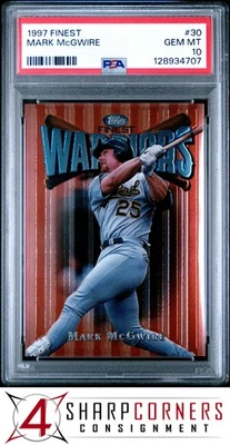 Finest #30 Mark McGWIRE 1997 Athletics PSA 10 Foto 1 de 2