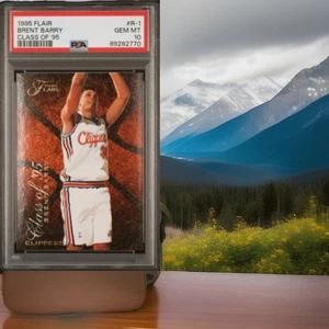 Brent Barry 1995 Flair Class of '95 #R-1 RC Clippers PSA 10 EXTREMELY RARE POP 3 - Picture 1 of 2