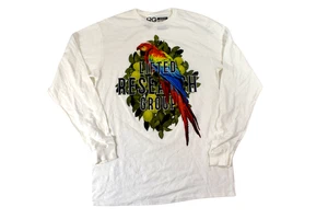 LRG Lifted Research Group Mens Cafe Havana Parrot Grove White Shirt New Medium - Picture 1 of 5