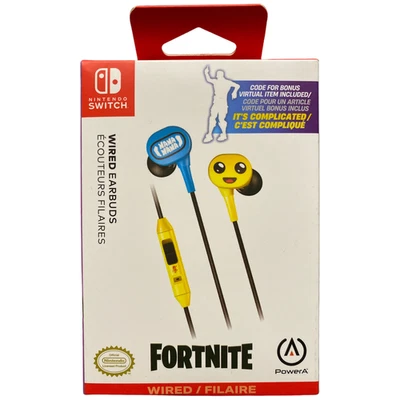 PowerA Wired Gaming Earbuds for Nintendo Switch, Fortnite Peely, UNHSEBWD - Image 1 of 2