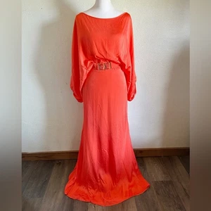 NEU Silvia Tcherassi Lorella Orange Kleid Größe XS Neu mit Etikett Festkleid - Bild 1 von 13