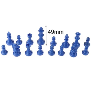 1Set 32Pcs Chess Set Plastic Ps For Adults Travel Chess Pieces Games Kids T=DB - Picture 1 of 12