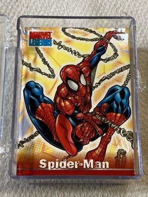 Juego base Topps Marvel Legends 2001 1-72 casi nuevo con almacenamiento de acrílico Foto 1 de 3