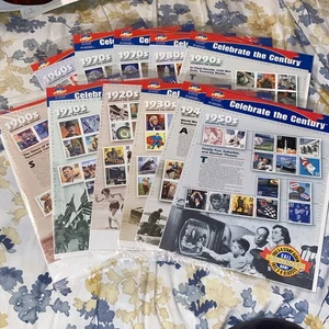 USPS "Celebrate the Century" Commem. Stamps 1900s-1990s - COMPLETE SET SEALED! - Picture 1 of 4