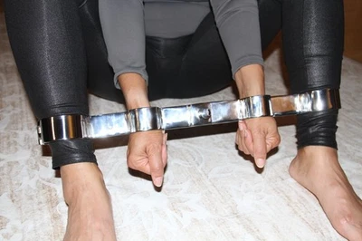 Rigid Bar Stocks Restraint Pillory Stainless Steel Hands & Feet Locking Large - Image 1 of 4