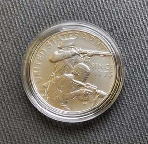 🔥US Armed Forces - U.S. Army Silver Medal 1 Oz .999 Fine -US Mint OGP Box & COA - Picture 1 of 24