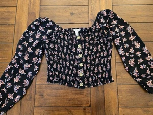 Arizona Jean Co Top Damen Gr. L Large Mehrfarbig Blumen Bluse Langarm  - Bild 1 von 6