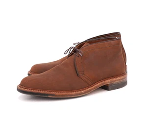 USADO 1x | $693 BOTA CHUKKA ALDEN 11 D PUNTA LISA MARRÓN SUELA NOBUCK COMMANDO ACEITADA - Imagen 1 de 15