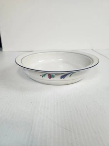 Lenox Mohnblumen auf blauem Chinastein 9" Pasta/Runde Gemüse/Servierschüssel - Bild 1 von 6