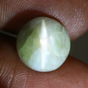 8.20 Cts_Loose Gemstone_100 % Natural Unheated Chrysoberyl Cat's Eye_India - Picture 1 of 3