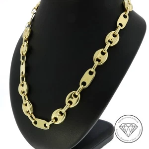 Wert 7.000,- Plättchen Bohnen Kette 585 / 14 Kt Gold 56 cm XXYY - Bild 1 von 4