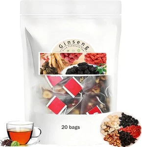 Ginseng Six Treasure Tea, Turmeric Kidney Tea Formula Ginseng Eight - Picture 1 of 5