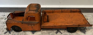 1950's Vintage Structo Machinery hauler flatbed wrecker tow truck w/ lift plate - Picture 1 of 6