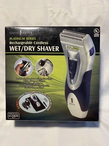NIB Benfini-B-Salons Platinum Series Rechargable Cordless Wet/Dry Shaver W/Pouch - Bild 1 von 8