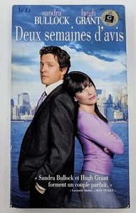 Deux semaines d'avis VHS (2002) - NTSC - French - Good (Tested) - Picture 1 of 9