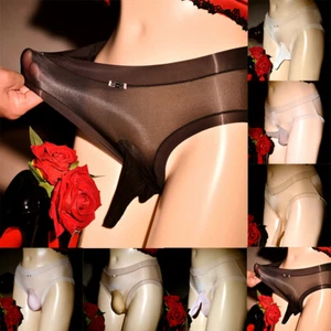 Transparent Sexy Pouch Panties Men Elastic Lingerie Underwear Briefs Underpants - Picture 1 of 19