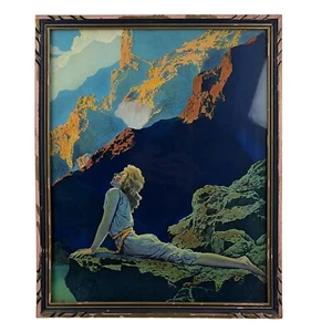 MAXFIELD PARRISH - Impresión enmarcada original de gansos salvajes de la década de 1910 - The House of Art NY - Imagen 1 de 4