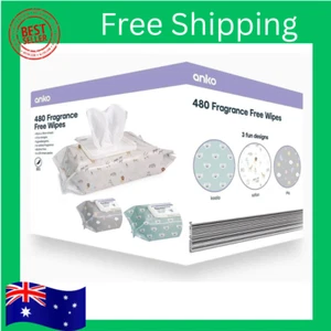 480 Pack Baby Wipes Fragrance Free Simply Water Baby Wipes Soft Gentle AU* - Picture 1 of 4