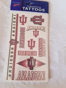 Indiana Hoosiers - NCAA - TATUAJES TEMPORALES 1 hoja - ENVÍO GRATUITO - Imagen 1 de 2