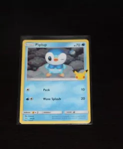 POKEMON 25 JAHRESTAG MCDONALD'S PIPLUP HOLOGRAPHISCHE KARTE 2021 - Bild 1 von 1