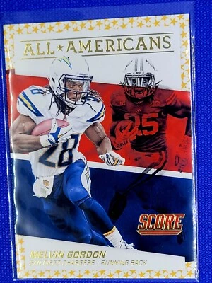 2016 Panini Score #2 Melvin Gordon All-Americans Gold Chargers - Image 1 of 2