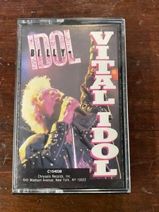 Billy Idol "Vital Idol" Cassette Tape 1987 Chrysalis Records "White Wedding Rock - Picture 1 of 4