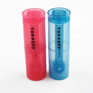 1x Top puff toppuff water bong shisha pipe travel plastic glass stock gauze new - Picture 1 of 5