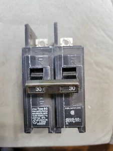 Siemens Circuit Breaker 2 Pole, 30 Amp, Cat# BQ2B030 - Picture 1 of 2