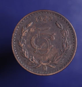 Mexico - 5 Centavos - 1927 Mo Coin - Picture 1 of 2